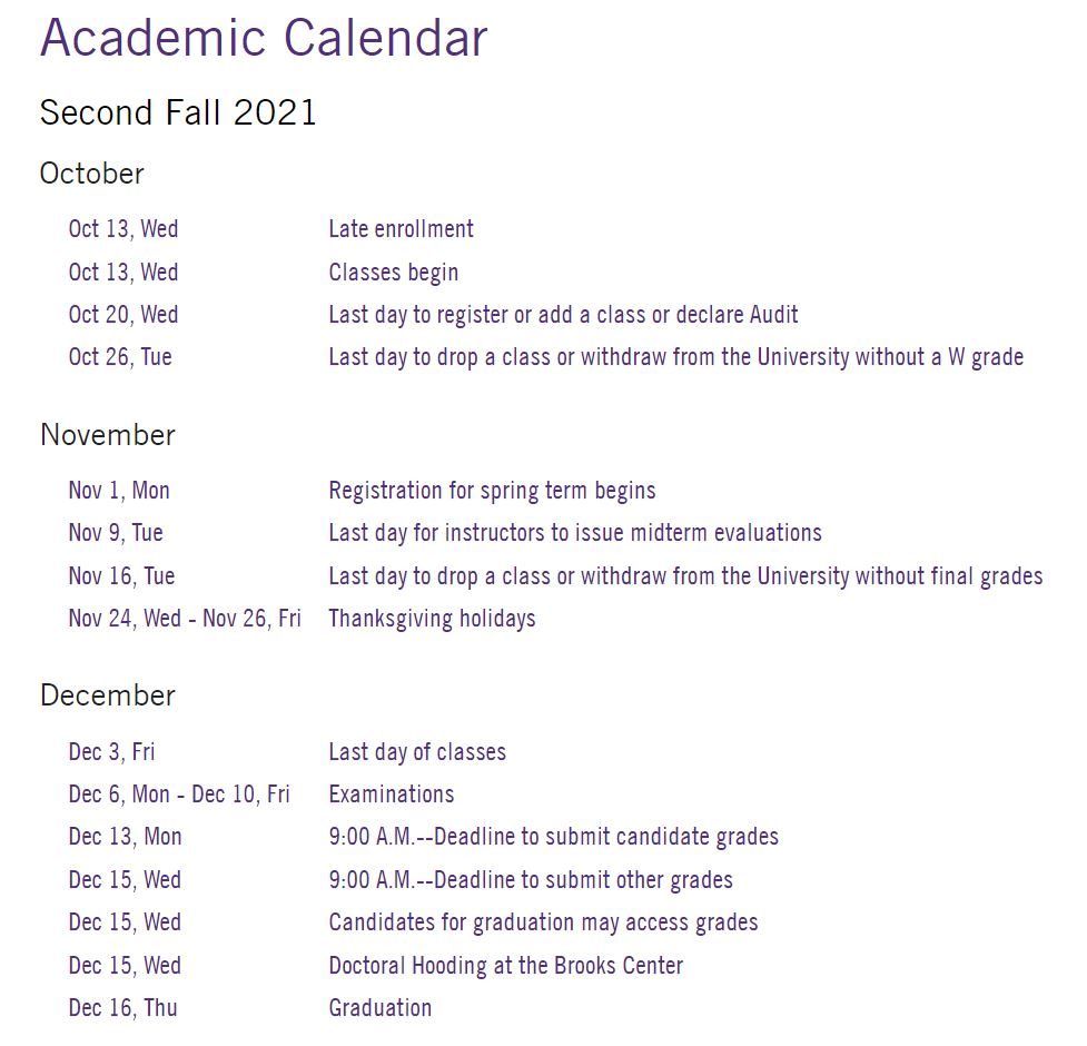 Clemson University Academic Calendar 2023
