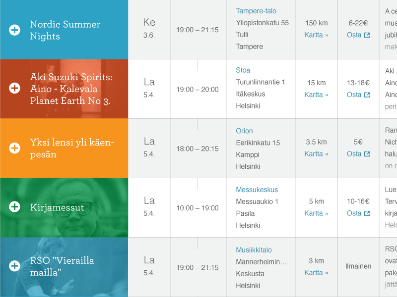 Cultural Events Calendar II By Pekka Hartikainen On Dribbble