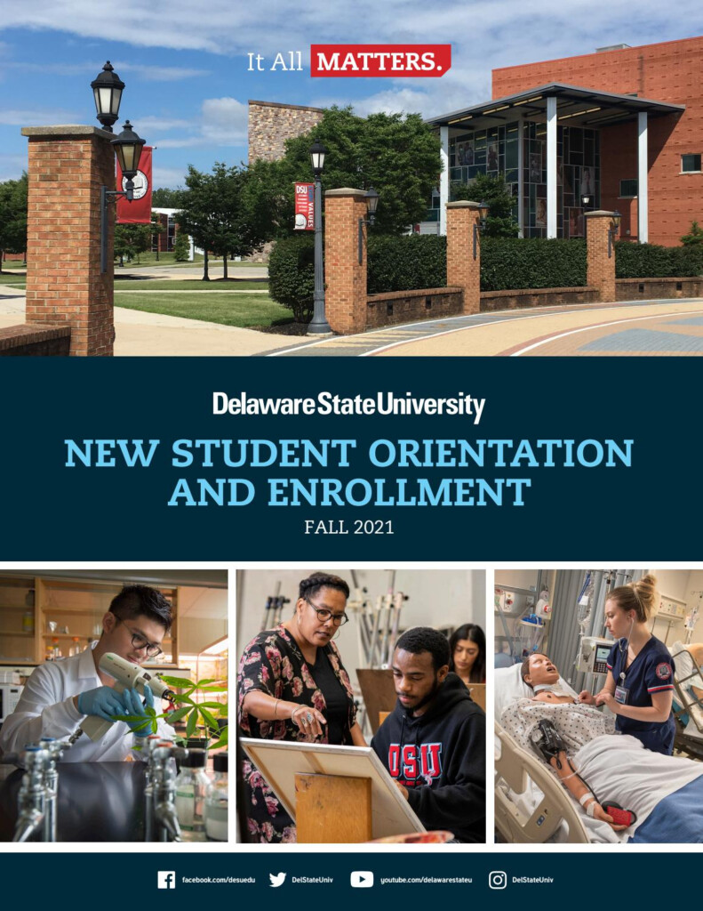 Delaware State University Fall 2021 New Student Orientation Booklet By 