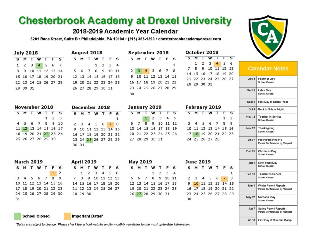 Drexel University Calendar Qualads