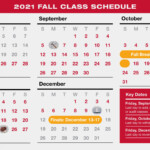 Fall Semester Schedule Posted theU