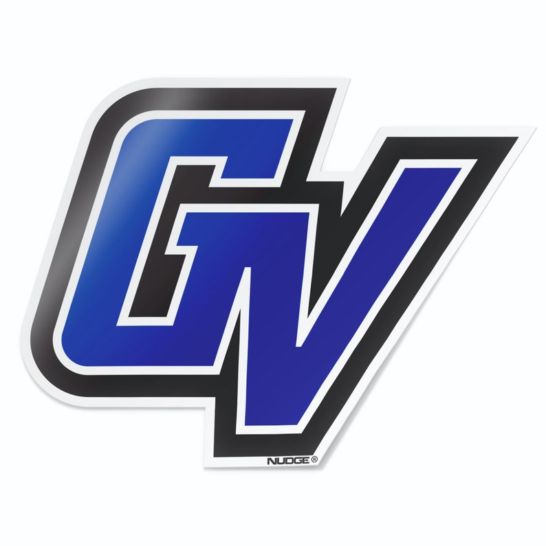 Grand Valley State University Lakers Blue GV Car Window Decal Etsy de