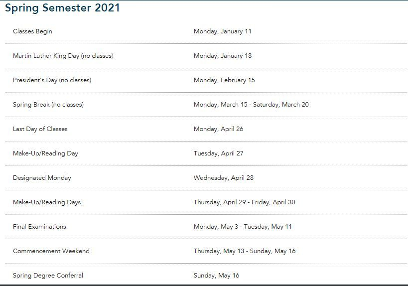 GW Academic Calendar PDF NPrintable File Free Download Https www 