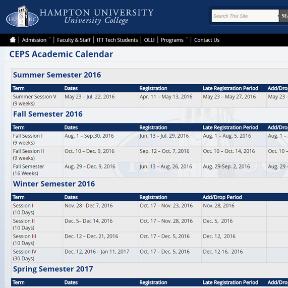 Hampton University Calendar 2025 26 Cilka Ernesta