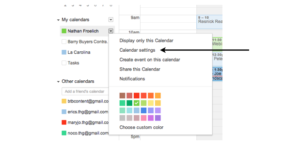 How To Share A Google Calendar With Non Google Users 