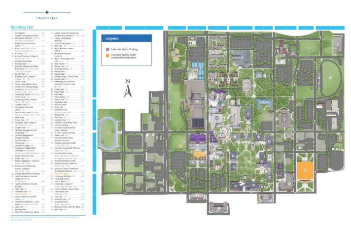 Indiana State University Campus Map Get Latest Map Update