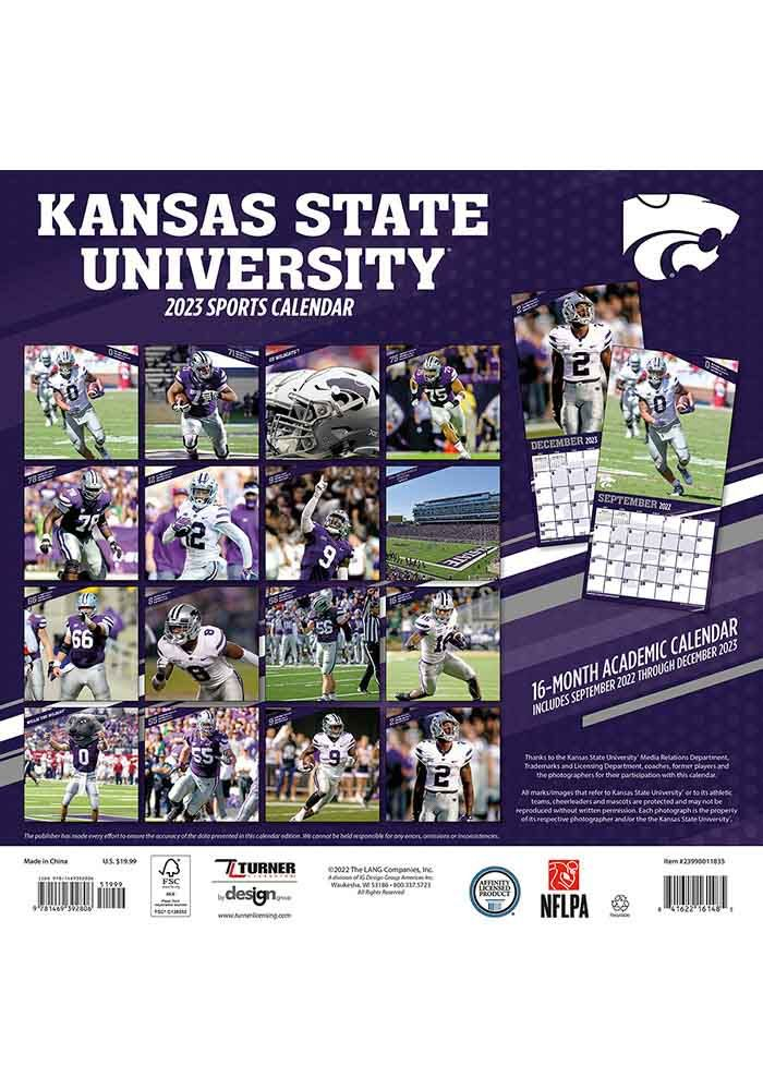 K State Wildcats 12x12 Team 2023 Wall Calendar Wall Calendar 