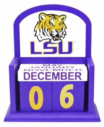 Louisiana State University Perpetual Calendar Louisiana State 