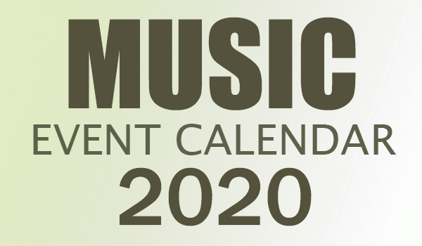 Music Event Calendar 2020