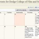 New Dodge College Events Calendar Dodge College Of Film And Media Arts