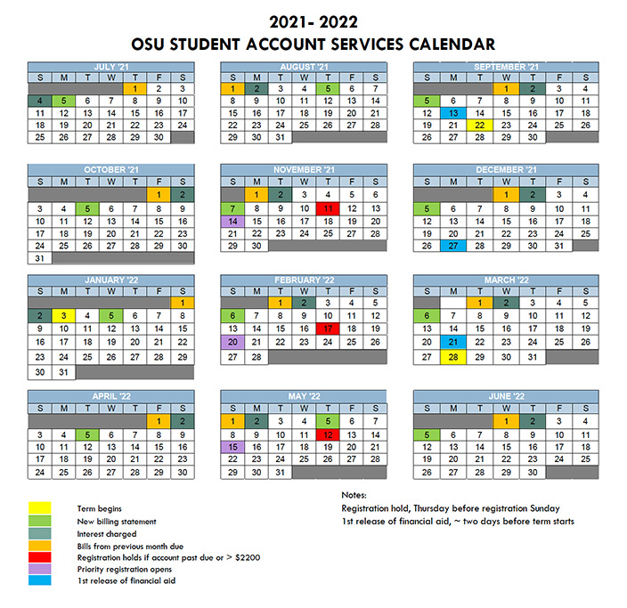 Oklahoma State Academic Calendar Fall 2022 March Calendar 2022