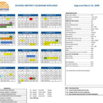 Scottsdale Unified School District Calendar Calendar Template Yearly