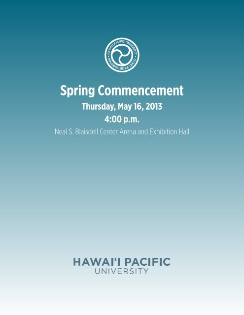 Spring Commencement Hawaii Pacific University