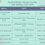 Stratford Public Schools Calendar With Holidays 2022 2023