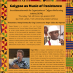 The Harriet Tubman Institute s BHM 2023 Calypso As Music Of Resistance