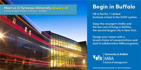 UB Events Calendar Syracuse University Information Session
