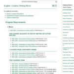 Wright State Minor University Calendar English Writing Language And