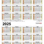 Zweijahreskalender 2024 Und 2025 Als Word Vorlagen Zum Ausdrucken Images